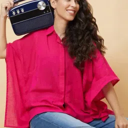 Globus Pink Cotton Regular Fit Tunic-picture-32