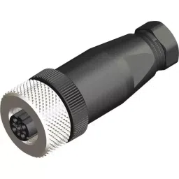 RS PRO Circular Connector 4 Contacts Screw M12 Connector Socket, 2017149-15