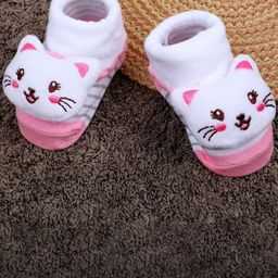 Baby Moo Infants Kids Kitty Cotton Socks Booties-57
