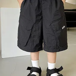 LULU & SKY Boys Loose Fit Cargo Shorts-image-79