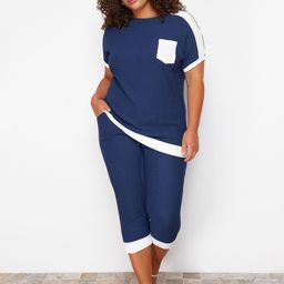 Trendyol Short Sleeves Top With Capris Co-Ords-image-50