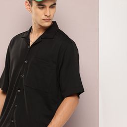 Kook N Keech Men Cuban Collar Relaxed Fit Premium Casual Shirt-picture-7