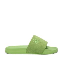 United Colors of Benetton Women's Green Slides-picture-21