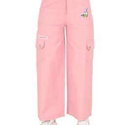 Cutecumber Kids Pink Solid Pants-picture-1