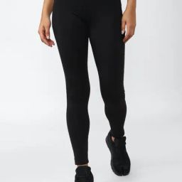 Reebok Charcoal Black Mid Rise Sports Tights-image-52