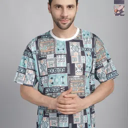 MACK JONNEY Men 3 Printed Pockets T-shirt-image-16