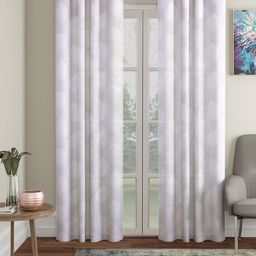 HOSTA HOMES White Set of 2 Floral Window Curtain-image-37
