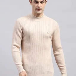 Monte Carlo Men Striped Woollen Pullover Sweaters-image-70
