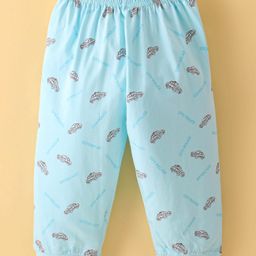 Tango Single Jersey Full Length Lounge Pant Cars Printed - Light Sky Blue-picture-28