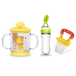 Chinmay Kids Straw Feeding Sipper Anti Spill for Kids Fruit Feeder And Soother - Made of Food-Grade Material, 100% free of BPA  (Yellow-Green-Yellow)-image-96