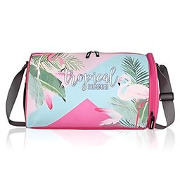 Echo Boomers Tropical Flamingo Pink Duffel Bag - Beach Vibes for Summer Adventures-15