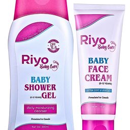 Riyo Herbs Baby Combo With Baby Face Cream (100g) & Baby Shower Gel (200ml)-image-91