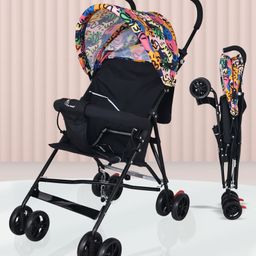 R for Rabbit Pixie Buggie Stroller with Adjustable Canopy - Black-14