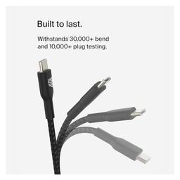 GearZTouch 65W SuperVOOC Warp 1.2M Type C to I Rapid Data Transmission/Sync & Fast Charging Cable image 2