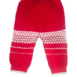 Cute Collection Knitted Woolen Sweater with Cap & Pair of Socks image 3