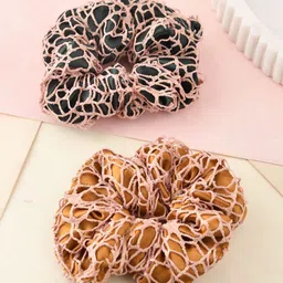 Silvermerc Designs Women Set of 2 Embellished Ponytail Holders-71