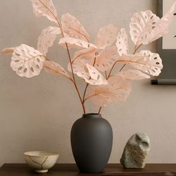 Homesake Cream-Coloured 2 Pieces Monstera Deliciosa Artificial Flower-image-73