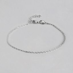 DressBerry 925 Sterling Silver Rhodium Plated Link Bracelet-image-20