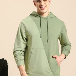 Mast & Harbour Men Colourblocked Hooded Sweatshirt-picture-57