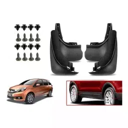 Auto Pearl Front and Rear Mud Guard For Honda Mobilio (Black) Set of 4 Pcs-6