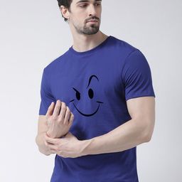 Friskers Men Blue Printed T-shirt-image-58