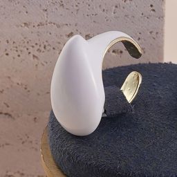 SOHI The Teardrop Gold-Plated Adjustable Finger Ring-image-17