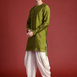 Anouk Self Design Regular Kurta with Dhoti Pants image 4