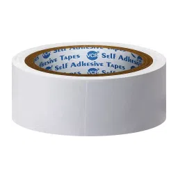 VCR 10 m x 36 mm White Double Side Tissue Tape, 16 Rolls Per Pack-picture-5