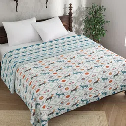 EverHOME Multicoloured Ethnic Motifs AC Room 150 GSM Double Bed Dohar-2