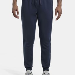 Jockey Men Charcoal Grey Solid Slim Fit Track Pants-image-56