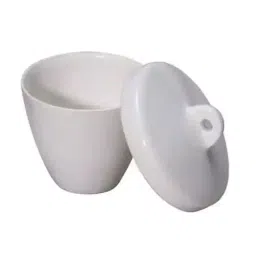 Almicro 25 ml Porcelain Crucible with Lid for Chemical Laboratory-38