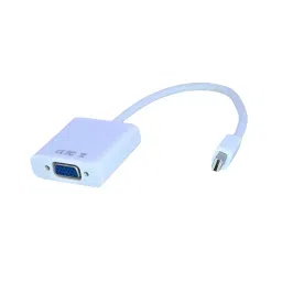 SETMI INDIA Mini DisplayPort to VGA Adapter Male to Female, White-17