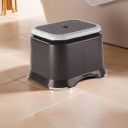 Kuber Industries Brown & GreyAnti-Slip Bathroom Stool-13