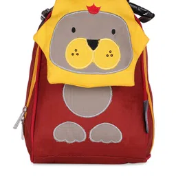 My Milestones Kids Yellow & Red Colourblocked Lion Backpack-3