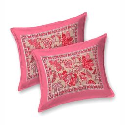 Bombay Spreads Red Printed Pure Cottton 180 TC King Bedsheet Set-2.74 m x 2.20 m image 4