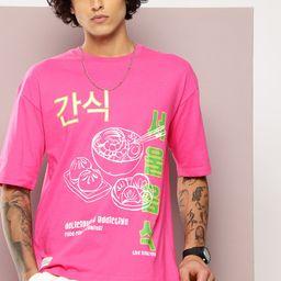 Kook N Keech Printed Drop-Shoulder Sleeves Oversized Pure Cotton T-shirt-picture-21