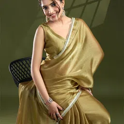 Mitera Beads and Stones Silk Blend Saree-image-10