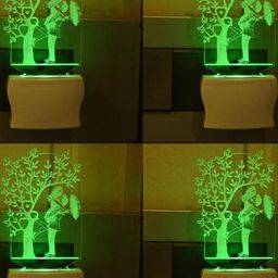 SOMIL Set of 4 Transparent & White Textured Glass Wall Lamp-image-97