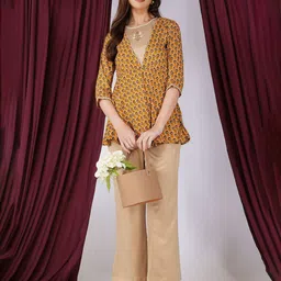 Bindigasm Printed Tunic With Trouser Co-Ords image 1