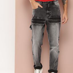 Harvard Men Light Fade Stretchable Tapered Jeans-picture-12