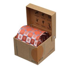 Tossido Orange Woven Design Broad Tie-picture-51
