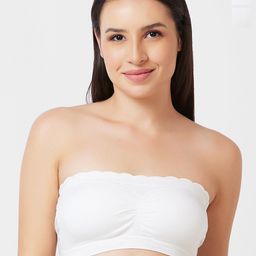 FashionRack Pack Of 2 Half Coverage Lightly Padded Cotton Bandeau Bra With All Day Comfort-14