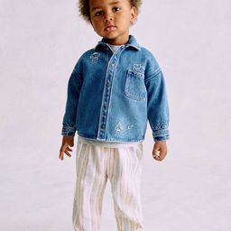 H&M Embroidery-Detail Denim Overshirt-picture-30