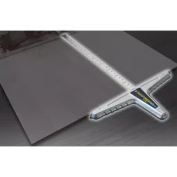 Shinwa Rules Round Saw Guide Ruler T Slide Basic Combination Scale, 24026004 image 2