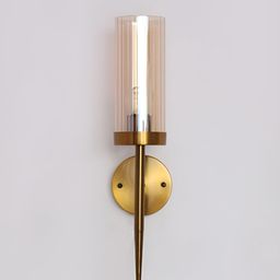SHREE KALA HOME DECOR Brown Metal Traditional Wall Lamp-image-58