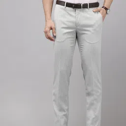 Arrow Men Textured Hudson Tailored Fit Formal Trousers-picture-9