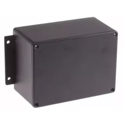 RS PRO Black Die Cast Aluminium Enclosure, IP66, Flanged, Black Lid, 168.7 x 101.6 x 76.5 mm Model No 6215034-image-50