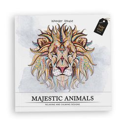 Majestic Animals: Colouring books for Adults with tear out sheets image 1