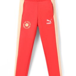PUMA Cotton Knit Ankle Length Cut & Sew Track Pant - Red-picture-4