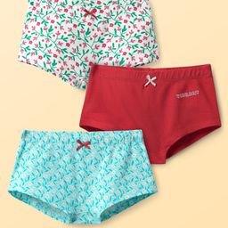 Pine Kids Cotton Elastane Knit Hipsters With Floral Print Pack Of 3 (Colour May Vary)-image-16
